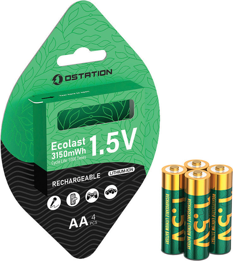Ecolast Li-ion AA Batteries - OLTECOLASTAA