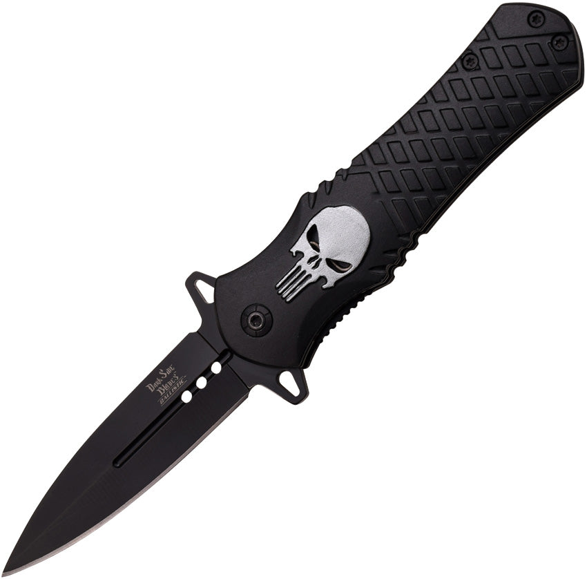 Silver Skull Linerlock - DSA014BK