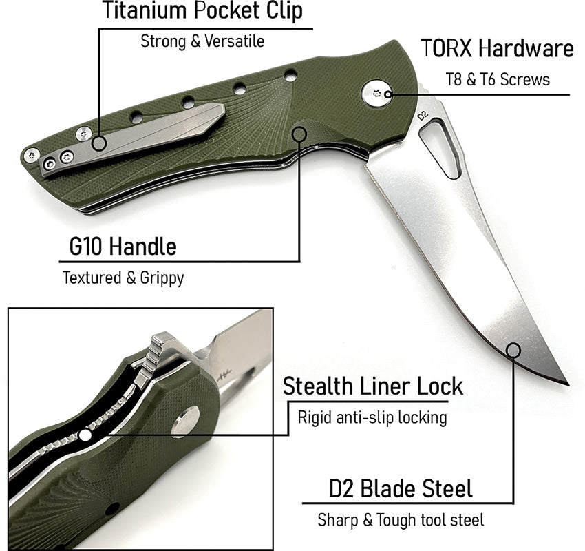Blackhawk Linerlock OD - HBKBLKRG