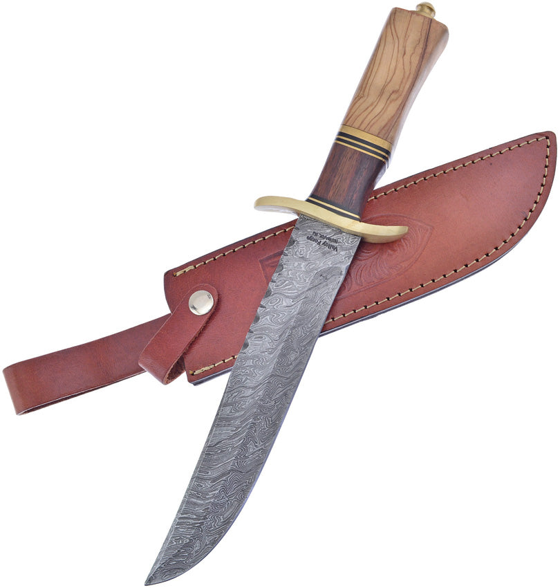 Bowie Damascus Walnut/Olive - FVFD53