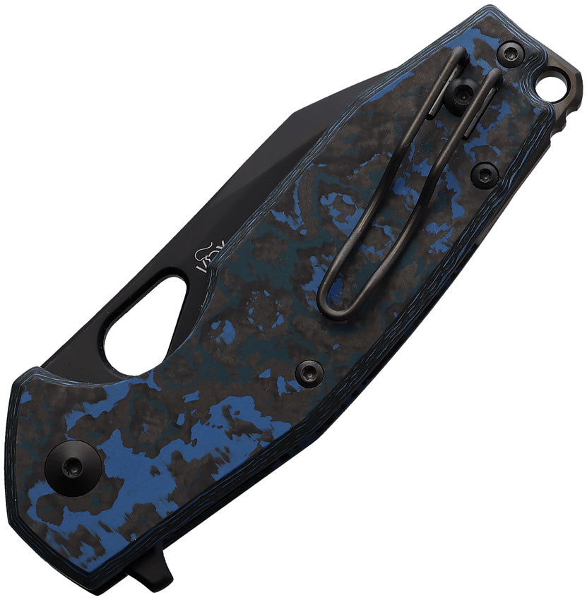 Yaru Linerlock Blue Fat Carbon - FOX527LIAS