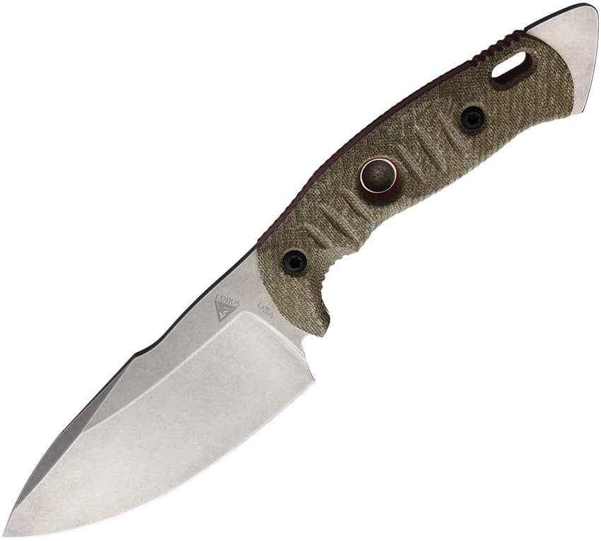 Alaris Fixed Blade Grn/Red - FOB038