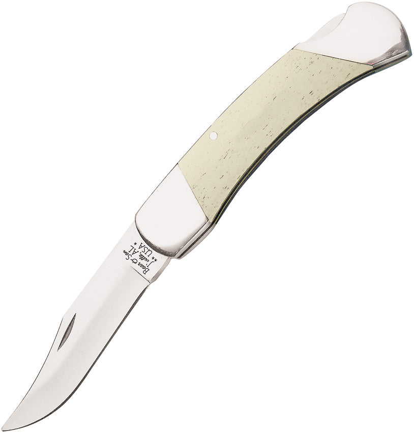 Lockback White Smooth Bone - BCWSB05