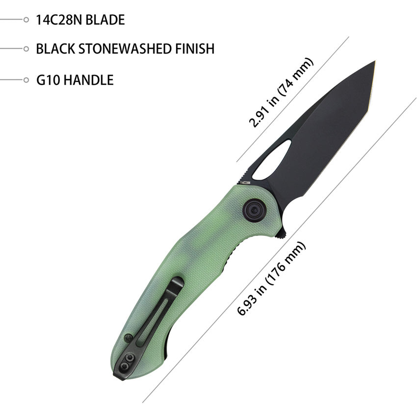 Dugu Linerlock Jade - KUB159E