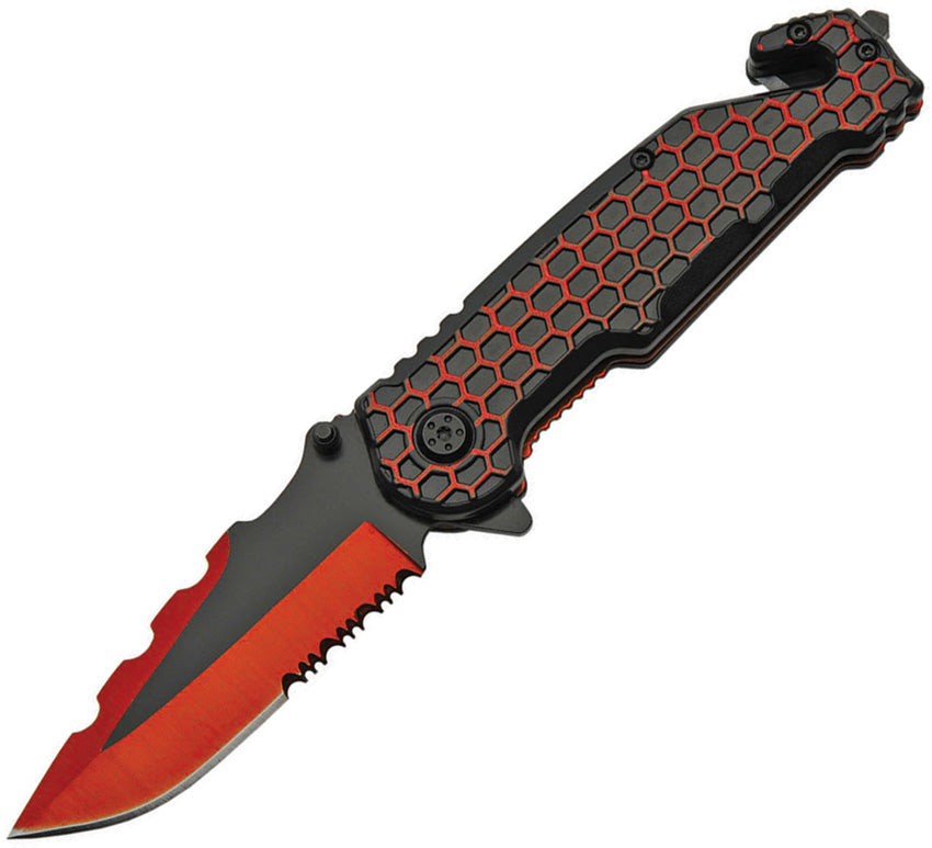 Honeycomb Linerlock Red - CN300485