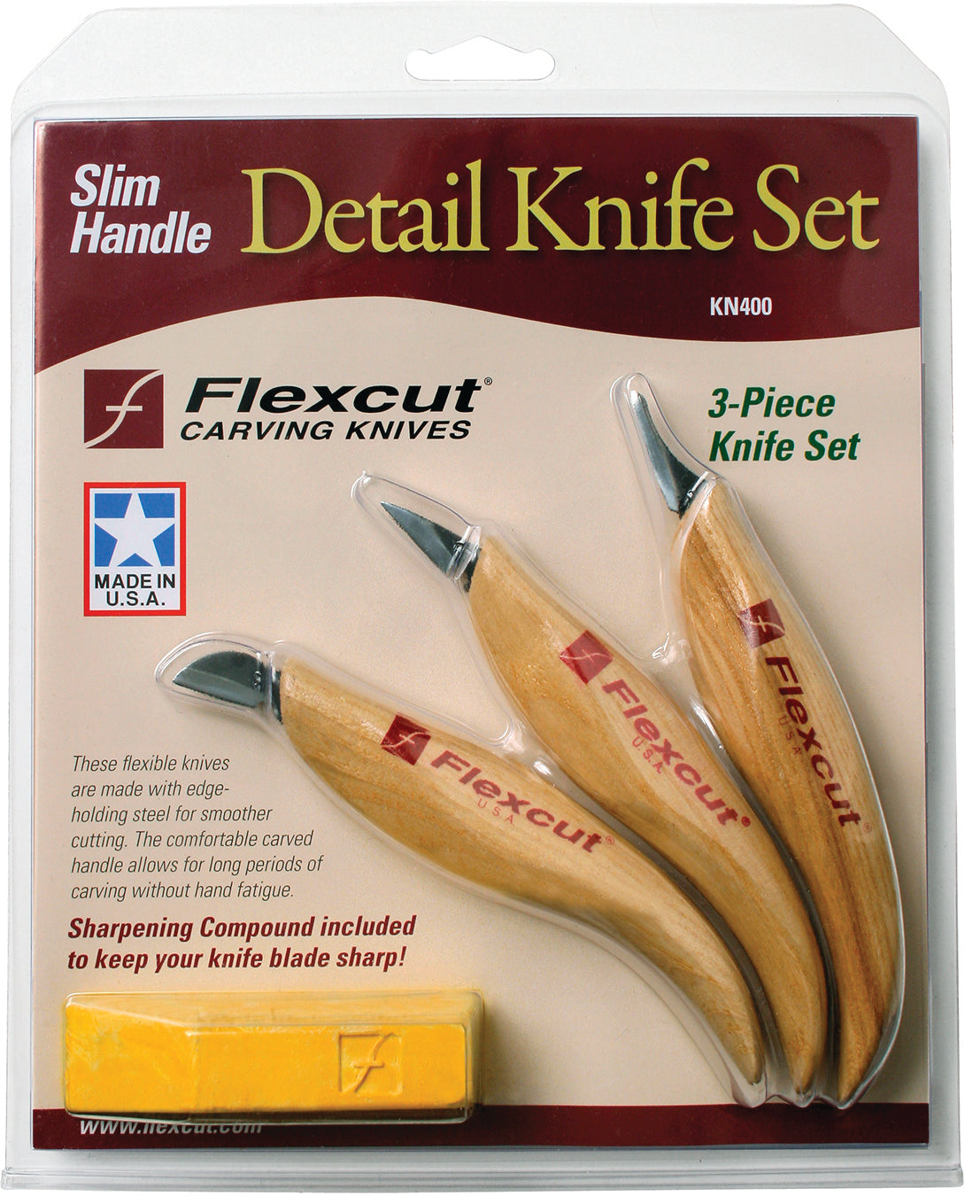 Slim Handle Detail Knife Set - FLEXKN400