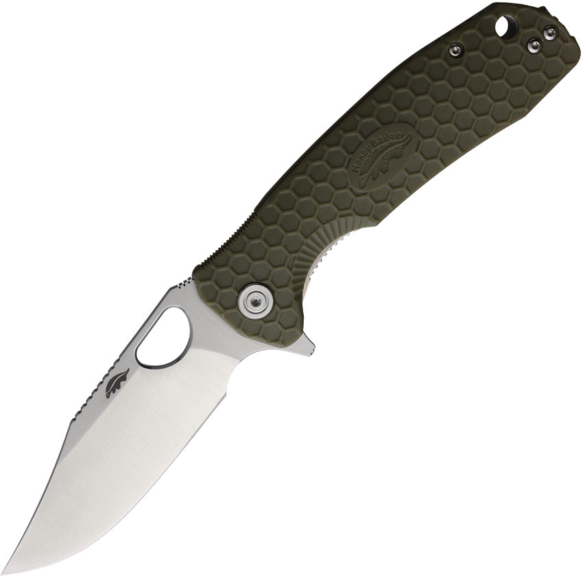 Large Linerlock Clip Green - HB4065