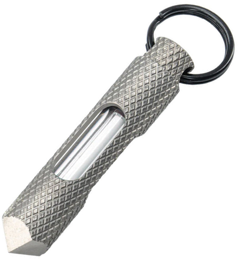 Knurled Steel Glow Fob Blue - GLRFB002TIXB
