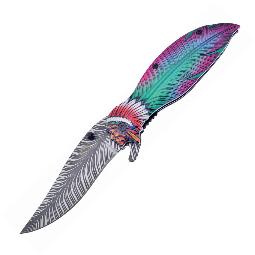 Feather Linerlock Green - FFC74GN
