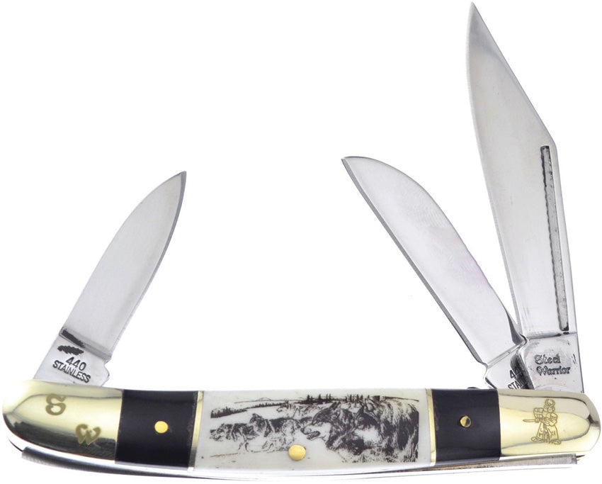 Wrangler Wolf Etch Bone - FSW112BHSBW