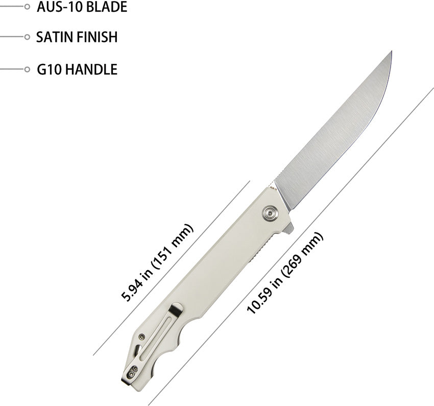 Pylades Linerlock Ivory - KUB253G