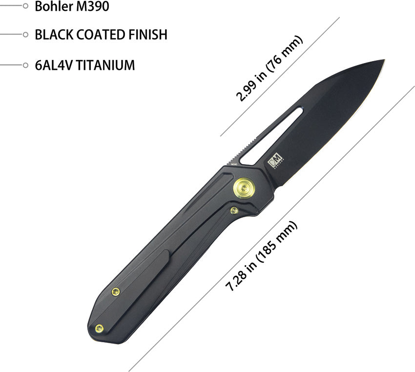 Royal Framelock Blackout Ti - KUB321O