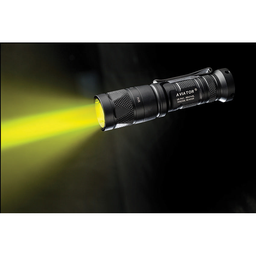 Aviator Yellow/Grn Flashlight - SFRAVIATORYG