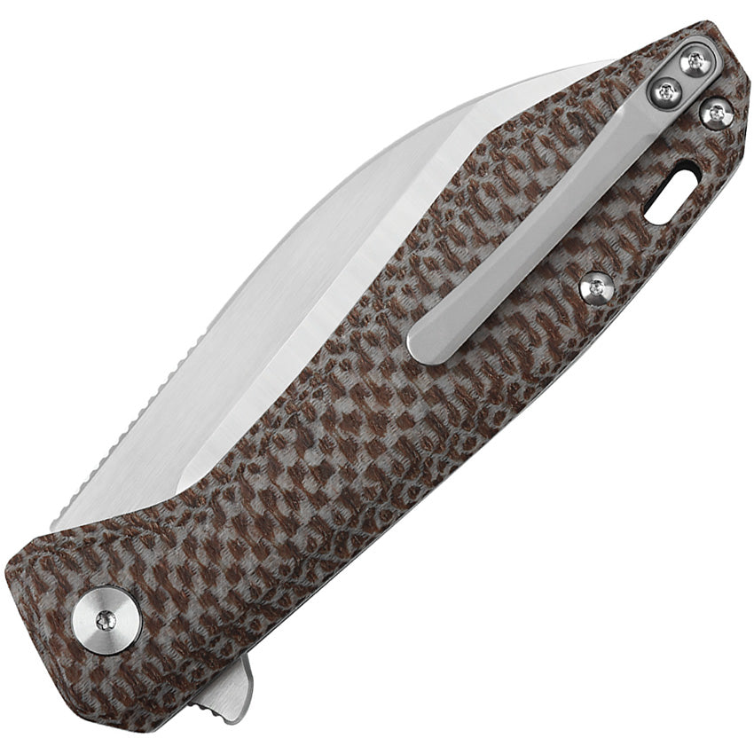 Pelican Linerlock Brown Satin - QS118A2