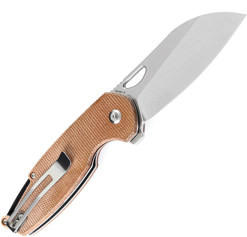 Model 6 Linerlock Brn Micarta - KT1022A5
