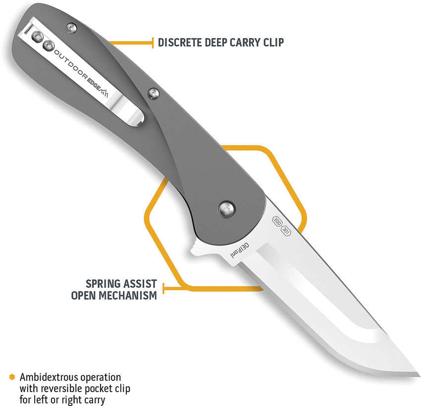 Razor VX1 Linerlock A/O Gray - OEVX130A