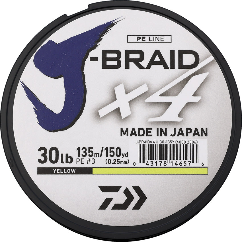 J-Braid Line 30/150 Yellow - DIAJB4U30150FY