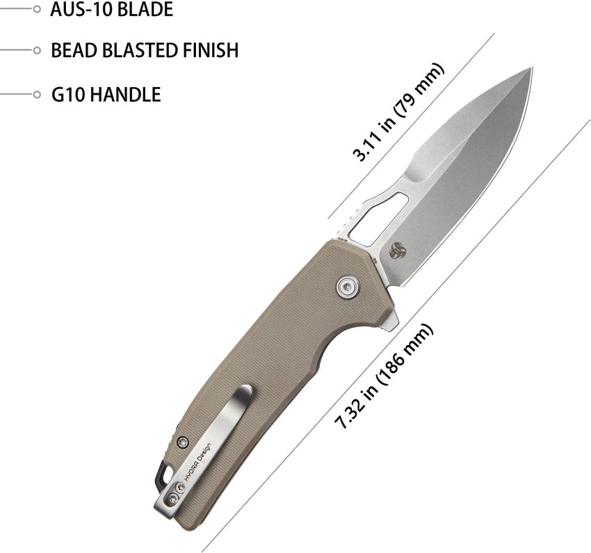 RDF Button Lock Tan - KUB316D