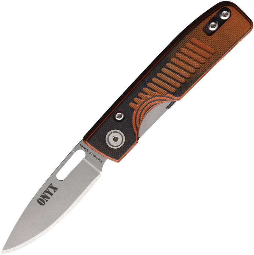 Onyx Linerlock Black/Orange - KOA00797FG