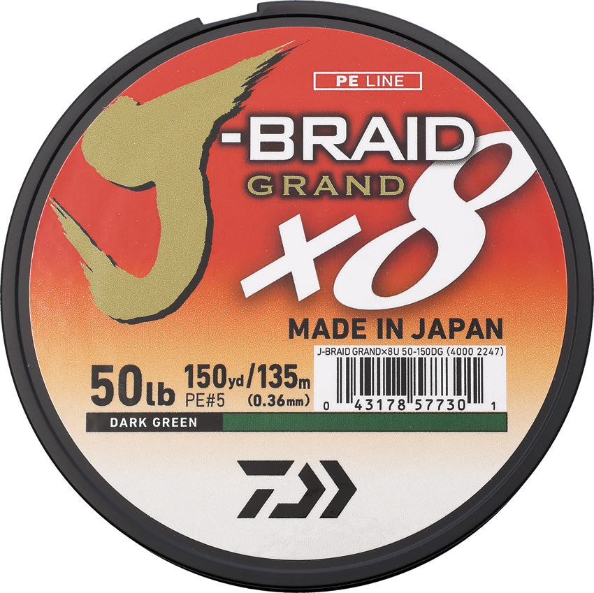 J-Braid Grand Line 50/150 Grn - DIAJBGD8U50D