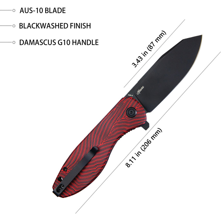 Master Chief Linerlock Blk/Red - KUB358A