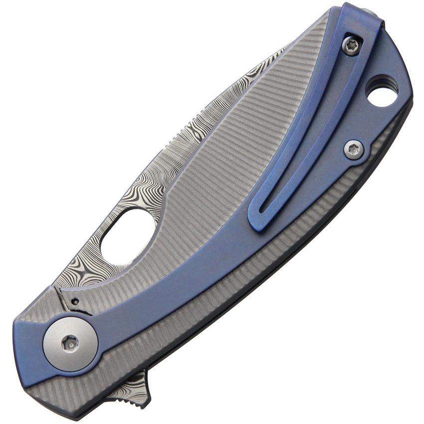 Lille Framelock Damascus Blue - VA5964TIBL