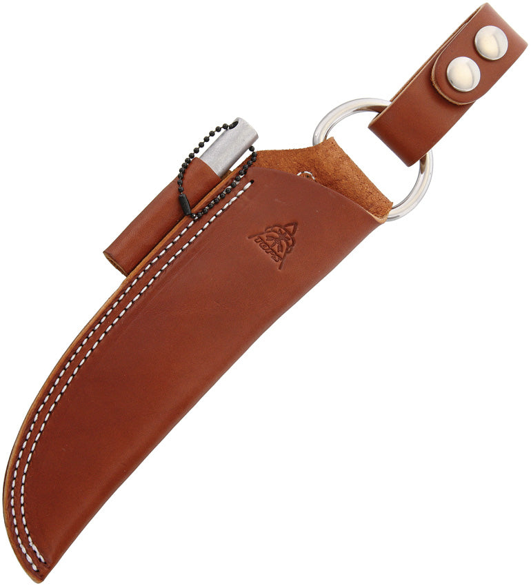 Bushcraft Sheath Brown Leather - TPSHLBUSHBRN