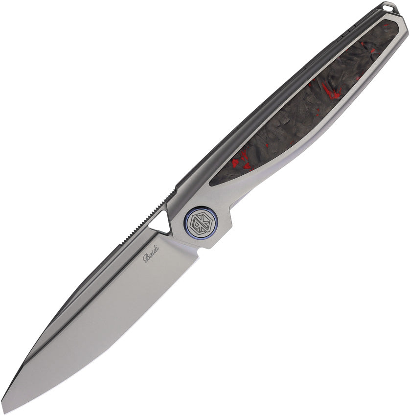Baidi-T Linerlock Red CF - RKBAIDITRCF