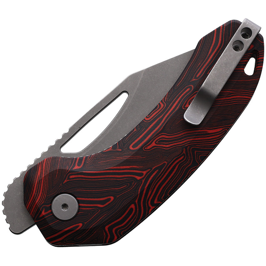 Anzu XL Linerlock Blk/Red G10 - DMN016XLBKRD