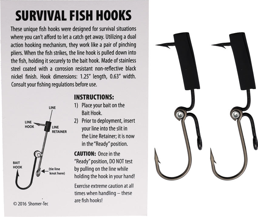 Survival Fish Hooks 2-Pk - SHOSFH