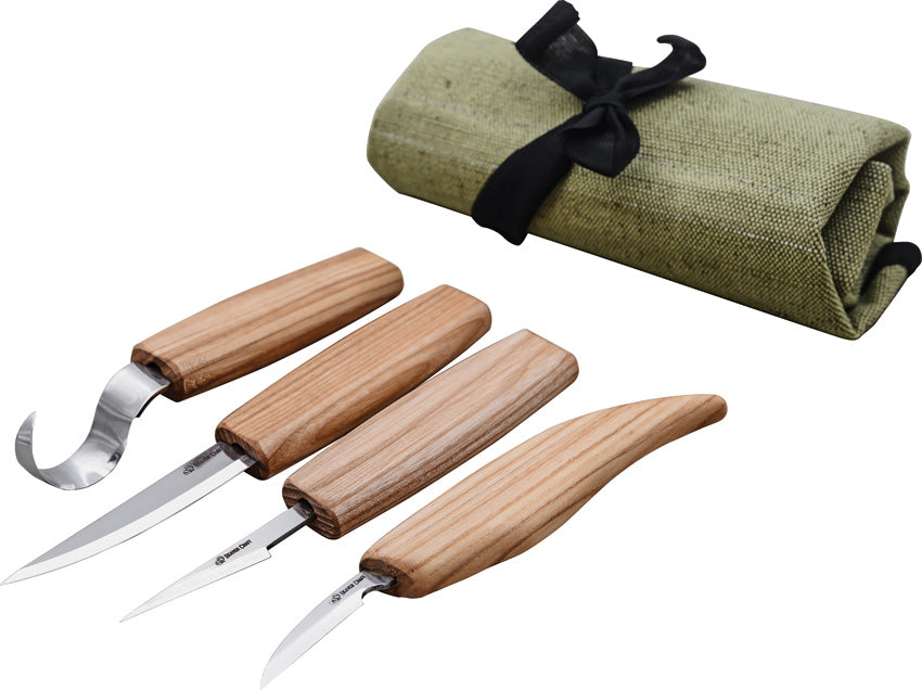 4 Knife Set with Tool Roll - BVRS09