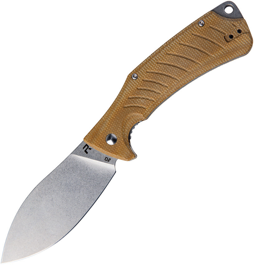 Ness Linerlock Brown Micarta - REVNESSMIC