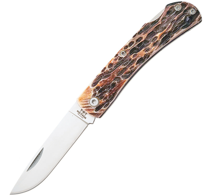 Lockback India Stag Bone - BC537L