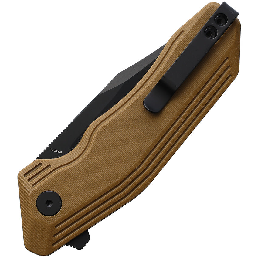 Cerberus Linerlock Tan G10 - DMN005GT2