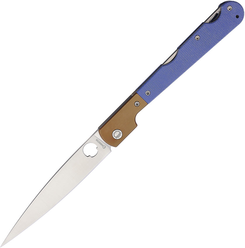 Corso Lockback Blue Micarta - DGR2303MBLS