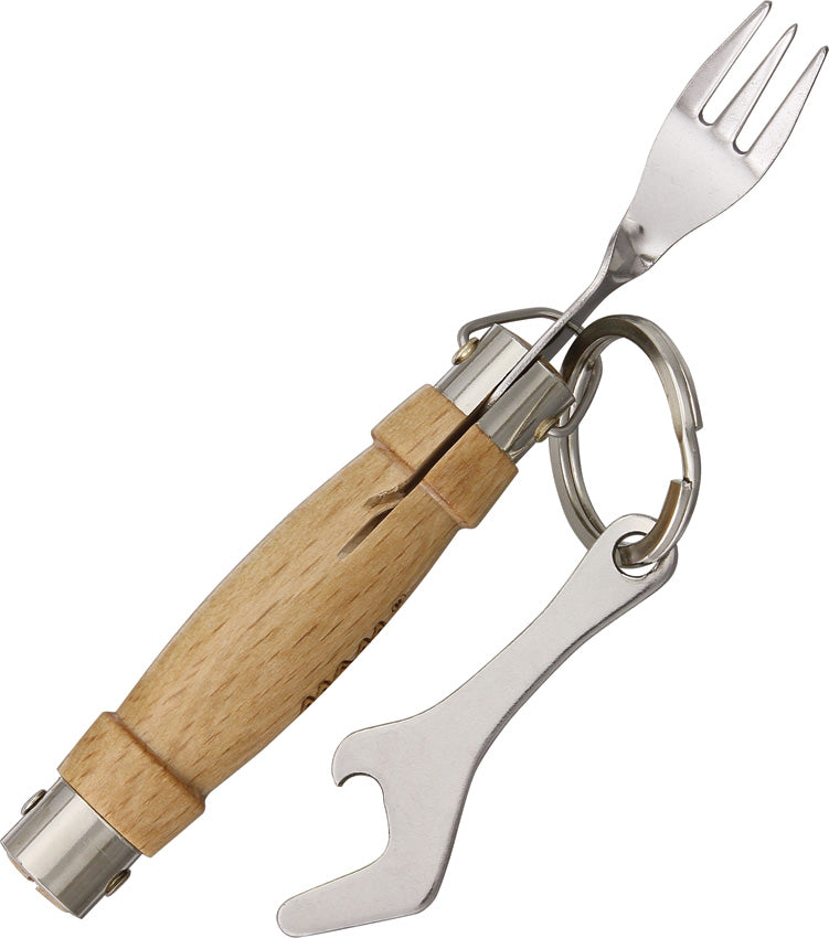 Knife w/Fork & Bottle Opener - MAM1C