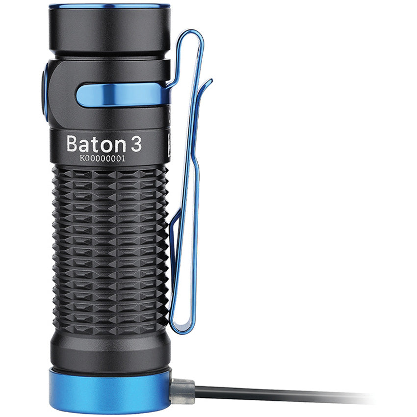 Baton 3 Flashlight Black - OLTBATON3BK