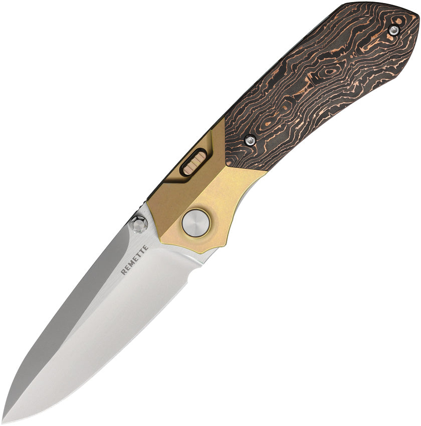 Meteor Button Linerlock Ti/CF - RMTRTPTDL
