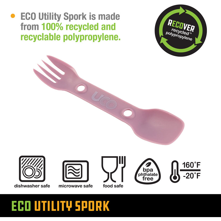 Eco Utility Spork Grn/Lav - UCO00049