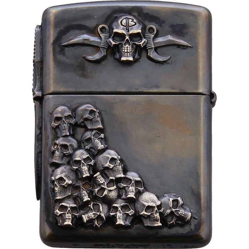 Skulls Zippo Lighter Double - BAS231D