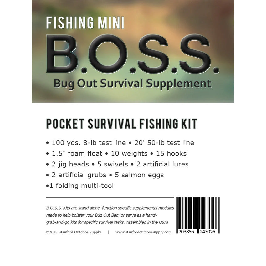 B.O.S.S. Mini Fishing Kit - SOSMFSH