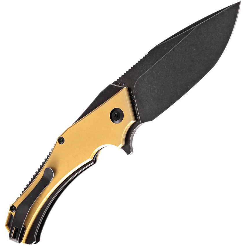 Hellx Framelock D2 Brass - KT1008B2