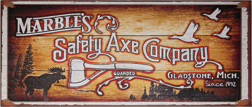 Marbles Safety Axe Sign - MR559