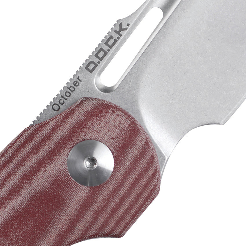 October Linerlock Red Micarta - KIV3569A2