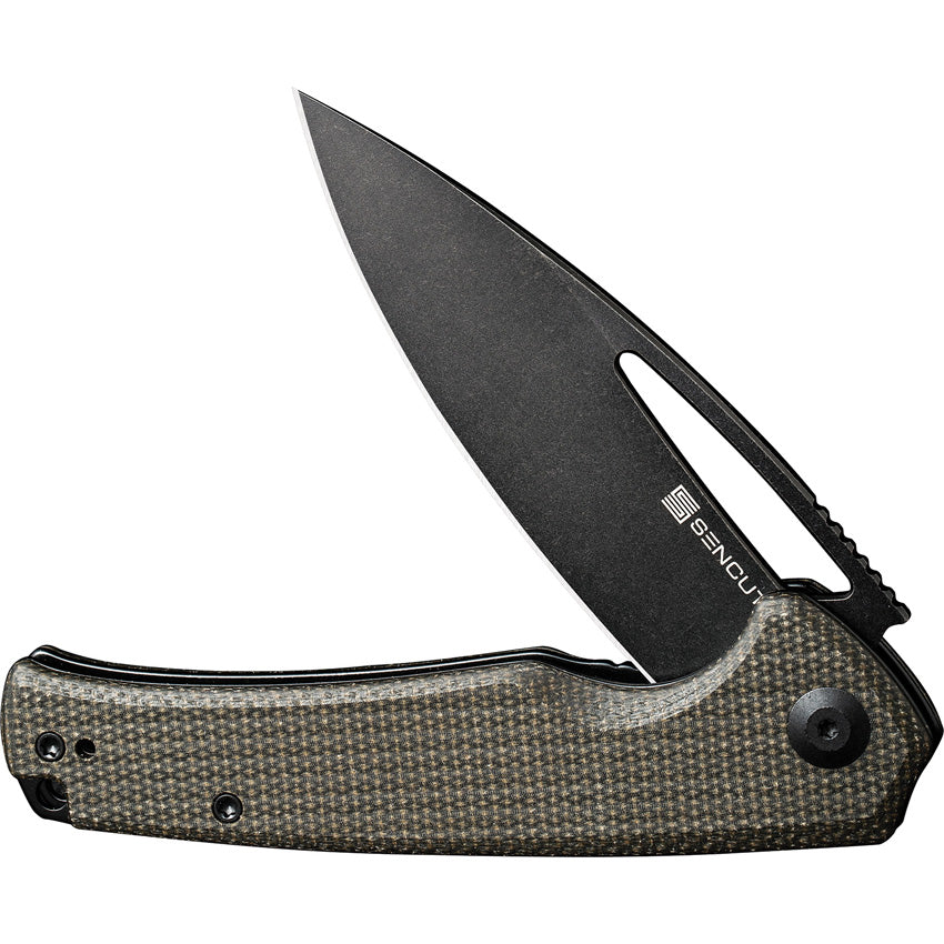 Mims Linerlock Green Micarta - S210133
