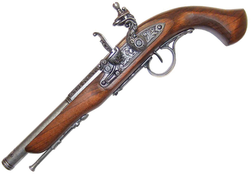 18th Cen Flintlock Pistol Left - DX1129G