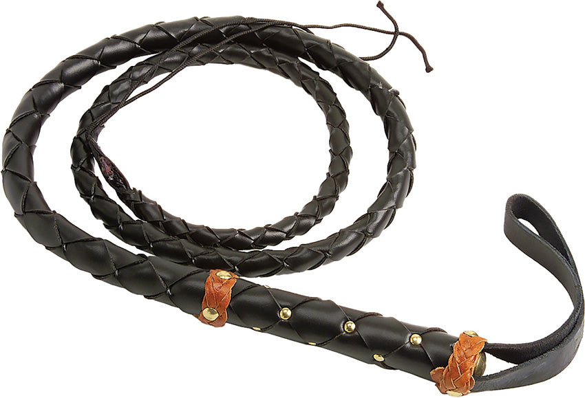 Old West Braided Rawhide Whip - DX726