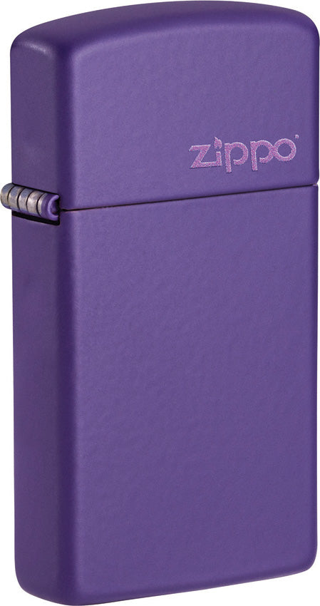 Slim Purple Logo Lighter - ZO16821