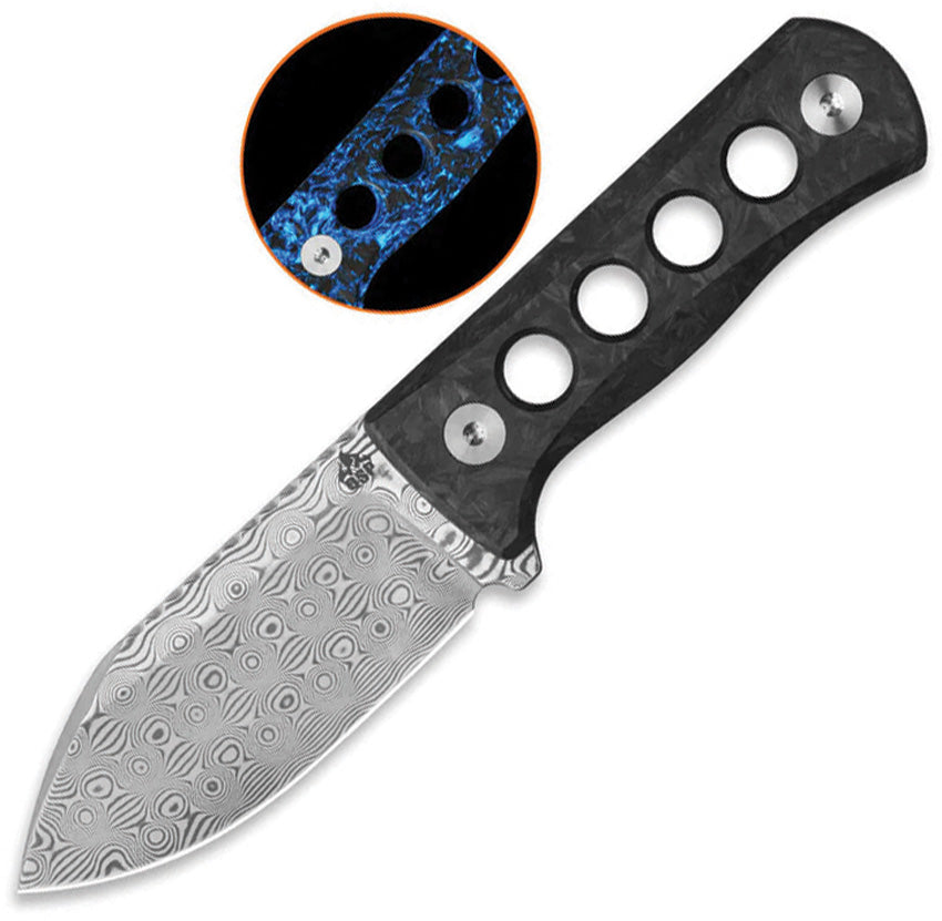 Canary Neck Knife Blue GITD - QS141L