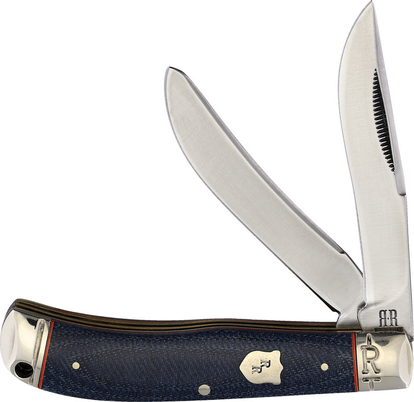 Denim Micarta Bow Trapper - RR2351